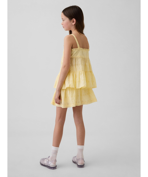 GAP（ギャップ）の「アイレット フォールドオーバー ミニスカート・スコート (キッズ)（スカート・キッズ・オフホワイト/イエロー・120cm/160cm/150cm/140cm/130cm/110cm）」の6枚目の写真