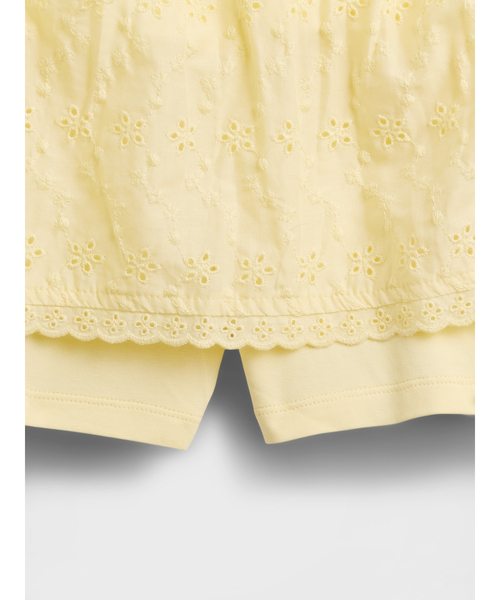 GAP（ギャップ）の「アイレット フォールドオーバー ミニスカート・スコート (キッズ)（スカート・キッズ・オフホワイト/イエロー・120cm/160cm/150cm/140cm/130cm/110cm）」の8枚目の写真