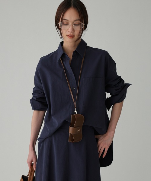 BABYLONE（バビロン）の「WASHオーバーシャツ（シャツ/ブラウス・レディース・ネイビー/ベージュ/ホワイト・フリー）」の12枚目の写真