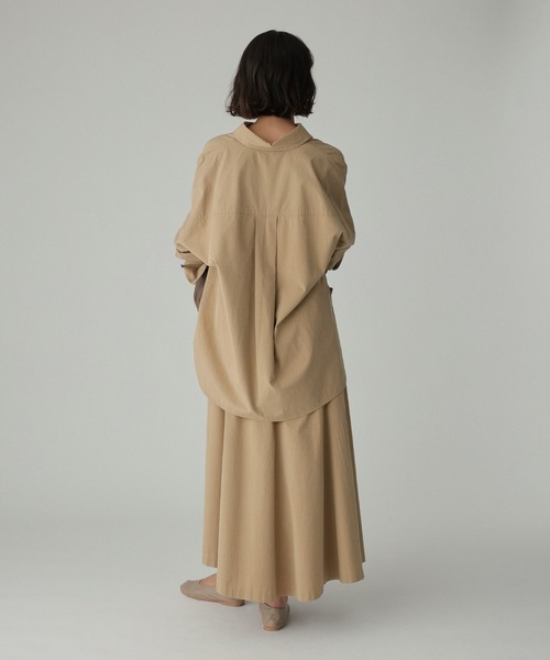 BABYLONE（バビロン）の「WASHオーバーシャツ（シャツ/ブラウス・レディース・ネイビー/ベージュ/ホワイト・フリー）」の11枚目の写真