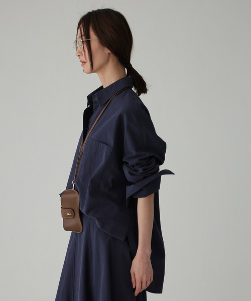 BABYLONE（バビロン）の「WASHオーバーシャツ（シャツ/ブラウス・レディース・ネイビー/ベージュ/ホワイト・フリー）」の13枚目の写真