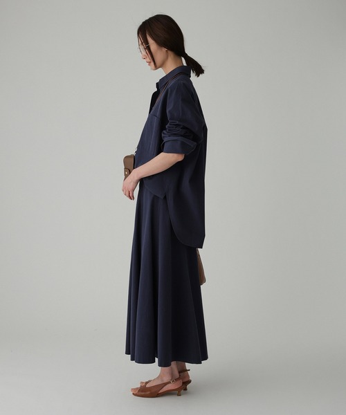 BABYLONE（バビロン）の「WASHオーバーシャツ（シャツ/ブラウス・レディース・ネイビー/ベージュ/ホワイト・フリー）」の16枚目の写真