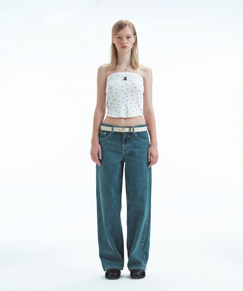 Rest&Recreation（レストアンドレクリエーション）の「RR PATTERN TUBE TOP - IVORY（Tシャツ/カットソー・レディース・その他・ONE）」の3枚目の写真