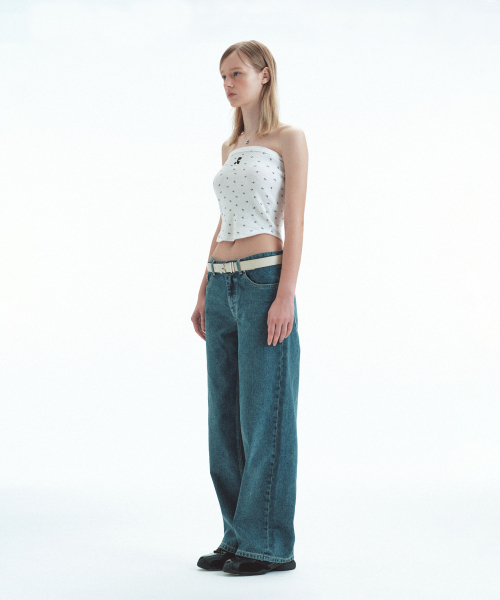 Rest&Recreation（レストアンドレクリエーション）の「RR PATTERN TUBE TOP - IVORY（Tシャツ/カットソー・レディース・その他・ONE）」の4枚目の写真