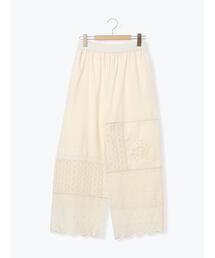 Samansa Mos2 | レースパッチワークパンツ(その他パンツ)