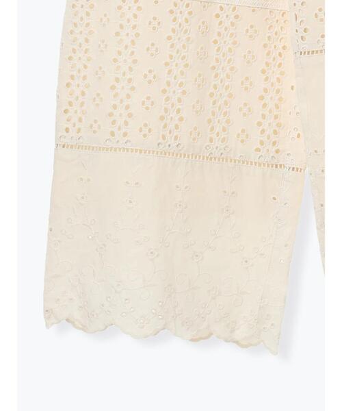 Samansa Mos2（サマンサ モスモス）の「レースパッチワークパンツ（その他パンツ・レディース・ブラック/オフホワイト/キナリ・F）」の7枚目の写真