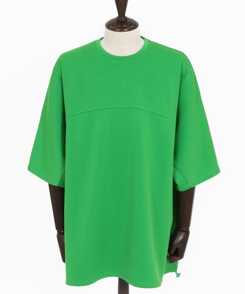 Magine(マージン)の「mt10253- Switching Panel Drawstring Hem Relax Fit Short Sleeve T-Shirt Tシャツ(MGN-261-012)(Tシャツ/カットソー・メンズ・グリーン/オフホワイト/ブラック・48/46/44)」の22枚目の写真