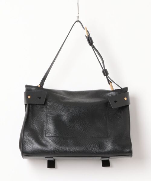 ALLSAINTS（オールセインツ）の「URSA GRAIN LEATHER SATCHEL BAG | URSA GRAIN レザー サッチェル バッグ（ショルダーバッグ・レディース・ブラック・ONE SIZE）」の11枚目の写真