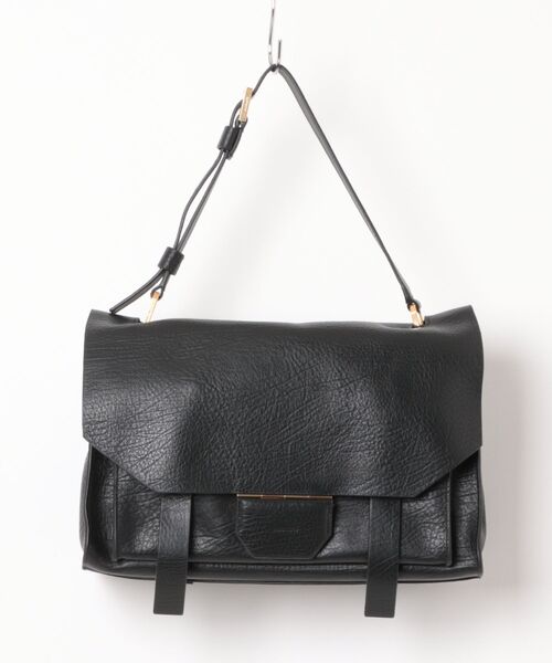 ALLSAINTS（オールセインツ）の「URSA GRAIN LEATHER SATCHEL BAG | URSA GRAIN レザー サッチェル バッグ（ショルダーバッグ・レディース・ブラック・ONE SIZE）」の10枚目の写真