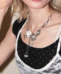 IMARI | 【 IMARI / イマリ 】 フラワー モチーフ チャーム チェーン ネックレス(ネックレス)