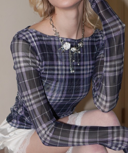 IMARI(イマリ)の「【 IMARI / イマリ 】 フラワー モチーフ チャーム チェーン ネックレス(ネックレス・レディース・シルバー・FREE)」の10枚目の写真