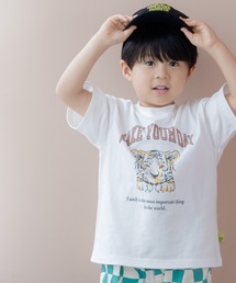 MAKE YOUR DAY | ファミリー子トラ半袖Tシャツ■80～140cm(Tシャツ/カットソー)