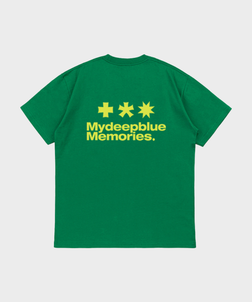 mydeepbluememories(マイディープブルーメモリーズ)の「Mm Symbol Logo T-Shirts (GREEN)(Tシャツ/カットソー・レディース・グリーン・SMALL/MEDIUM/LARGE)」の3枚目の写真