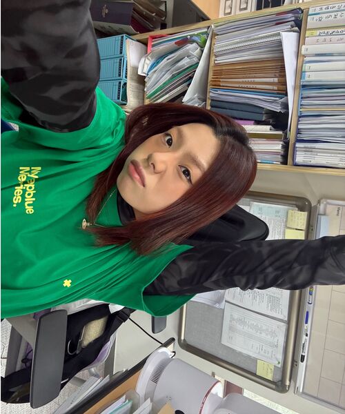 mydeepbluememories(マイディープブルーメモリーズ)の「Mm Symbol Logo T-Shirts (GREEN)(Tシャツ/カットソー・レディース・グリーン・SMALL/MEDIUM/LARGE)」の7枚目の写真