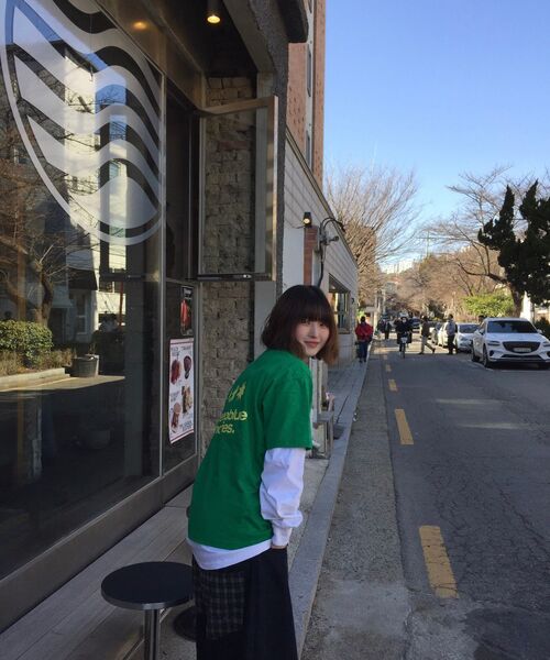 mydeepbluememories(マイディープブルーメモリーズ)の「Mm Symbol Logo T-Shirts (GREEN)(Tシャツ/カットソー・レディース・グリーン・SMALL/MEDIUM/LARGE)」の8枚目の写真