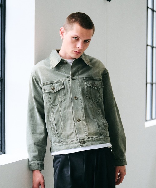 Regen Glanz(レーゲングランツ)の「vintage wash denim jacket / ヴィンテージウォッシュデニムジャケット(デニムジャケット・メンズ・インディゴブルー/グリーン・SMALL/MEDIUM/LARGE)」の21枚目の写真