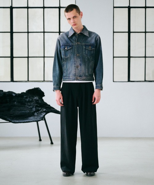 Regen Glanz(レーゲングランツ)の「vintage wash denim jacket / ヴィンテージウォッシュデニムジャケット(デニムジャケット・メンズ・インディゴブルー/グリーン・SMALL/MEDIUM/LARGE)」の13枚目の写真