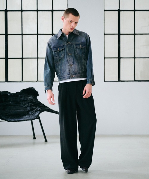 Regen Glanz(レーゲングランツ)の「vintage wash denim jacket / ヴィンテージウォッシュデニムジャケット(デニムジャケット・メンズ・インディゴブルー/グリーン・SMALL/MEDIUM/LARGE)」の16枚目の写真