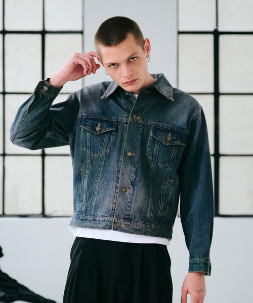 Regen Glanz（レーゲングランツ）の「vintage wash denim jacket