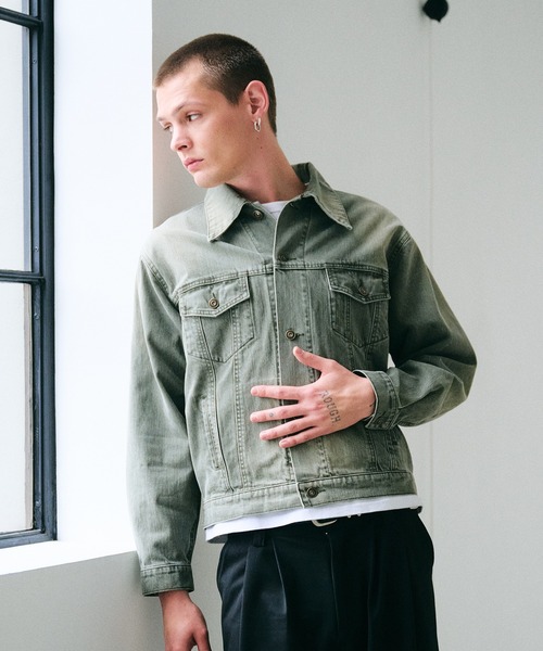 Regen Glanz(レーゲングランツ)の「vintage wash denim jacket / ヴィンテージウォッシュデニムジャケット(デニムジャケット・メンズ・インディゴブルー/グリーン・SMALL/MEDIUM/LARGE)」の22枚目の写真