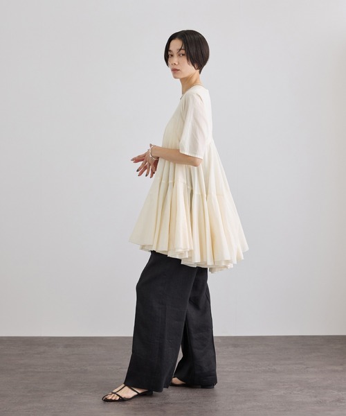 AAYUSHI（アユーシ） for SALON】別注ボリュームフレアハーフスリーブ