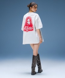 X-girl | SPRAY FACE S/S BIG TEE DRESS(ワンピース)