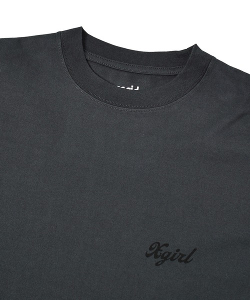 X-girl(エックスガール)の「SPRAY FACE S/S BIG TEE DRESS(ワンピース・レディース・ホワイト/チャコール/ベージュ・S/M)」の11枚目の写真