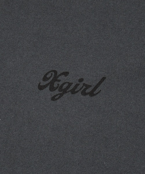 X-girl(エックスガール)の「SPRAY FACE S/S BIG TEE DRESS(ワンピース・レディース・ホワイト/チャコール/ベージュ・S/M)」の12枚目の写真