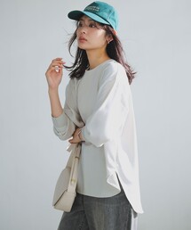 UNFILO（アンフィーロ）の「ジョーゼット ラウンドテール プルオーバー（シャツ/ブラウス）」