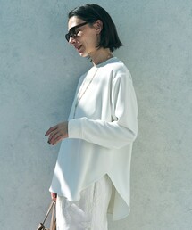 UNFILO（アンフィーロ）の「ジョーゼット ラウンドテール プルオーバー（シャツ/ブラウス）」