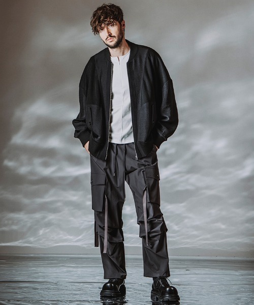 NO ID.（ノーアイディ）の「mp14808-ﾃｯｸｲｰｼﾞｰｶｰｺﾞPT パンツ(858006-445P)（カーゴパンツ・メンズ・ブラック/グレー・2/1）」の12枚目の写真