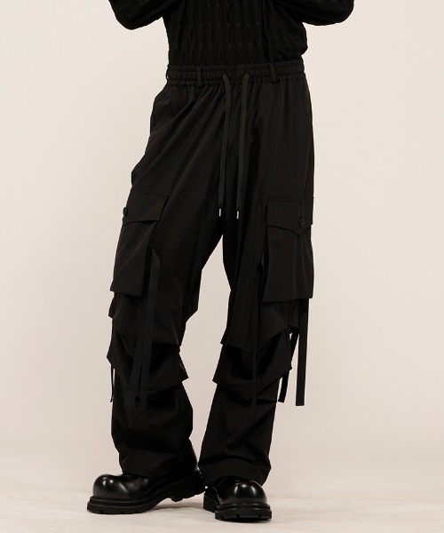 NO ID.（ノーアイディ）の「mp14808-ﾃｯｸｲｰｼﾞｰｶｰｺﾞPT パンツ(858006-445P)（カーゴパンツ・メンズ・ブラック/グレー・2/1）」の16枚目の写真