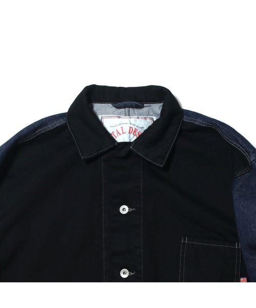 NATAL DESIGN(ネイタルデザイン)の「BRIAN DENIM JACKET 2nd(デニムジャケット・メンズ・ブラック×ブルー/インディゴブルー/グレー・LARGE/MEDIUM/SMALL)」の9枚目の写真