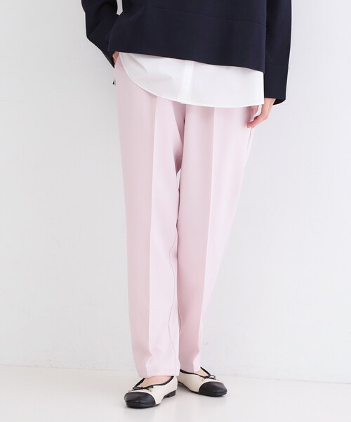 OPAQUE.CLIP（オペークドットクリップ）の「美脚ストレッチイージーテーパードパンツ【洗濯機OK】（その他パンツ・レディース・チャコールグレー/ブラック/ライトベージュ/ピンク・34/36/38/40/42）」の4枚目の写真