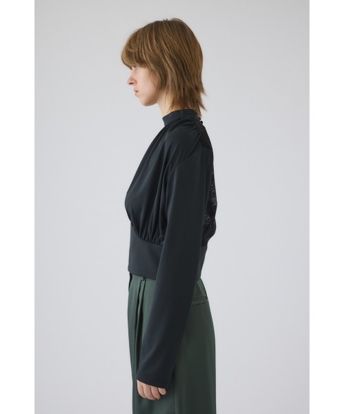 RIM.ARK(リムアーク)の「Hidden detail drape tops ヒドゥン ディテール ドレープ トップス(シャツ/ブラウス・レディース・ブラック・38/36)」の11枚目の写真