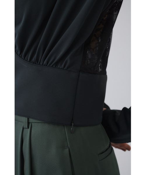 RIM.ARK(リムアーク)の「Hidden detail drape tops ヒドゥン ディテール ドレープ トップス(シャツ/ブラウス・レディース・ブラック・38/36)」の16枚目の写真