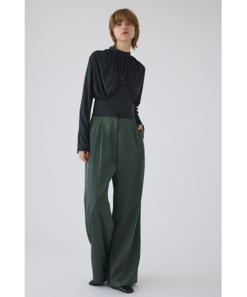 RIM.ARK(リムアーク)の「Hidden detail drape tops ヒドゥン ディテール ドレープ トップス(シャツ/ブラウス・レディース・ブラック・38/36)」の4枚目の写真