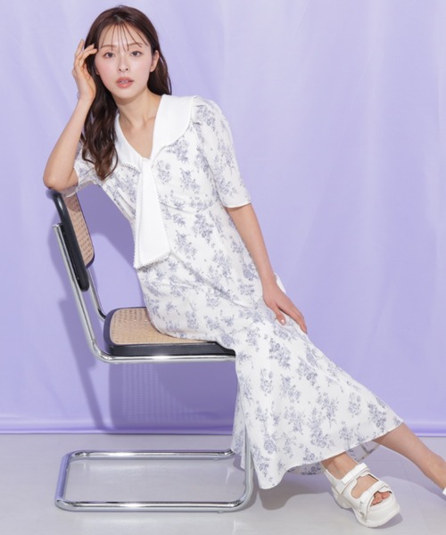 JILL by JILL STUART（ジルバイジルスチュアート）の「セーラータイワンピース（ワンピース・レディース・グレー/ブラック系その他/ホワイト系その他・FREE）」の17枚目の写真