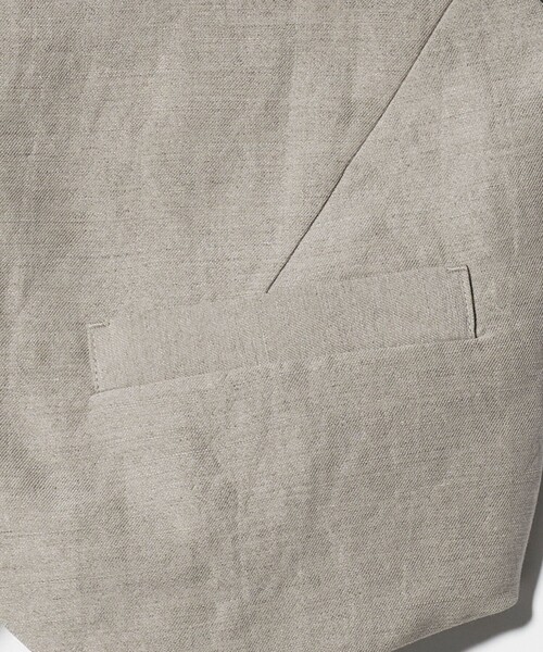 6(ロク)の「<6(ROKU)>麻ブレンド ベスト(ベスト・レディース・ブラック/ベージュ・FREE)」の11枚目の写真