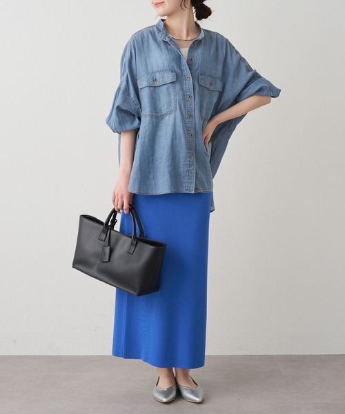 PUAL CE CIN（ピュアルセシン）の「フェイクレザー2WAYワイドBAG（トートバッグ・レディース・ブラック・FREE）」の7枚目の写真