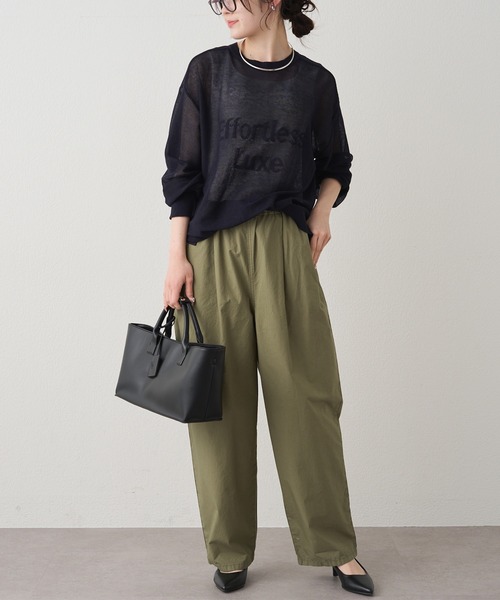 PUAL CE CIN（ピュアルセシン）の「フェイクレザー2WAYワイドBAG（トートバッグ・レディース・ブラック・FREE）」の8枚目の写真