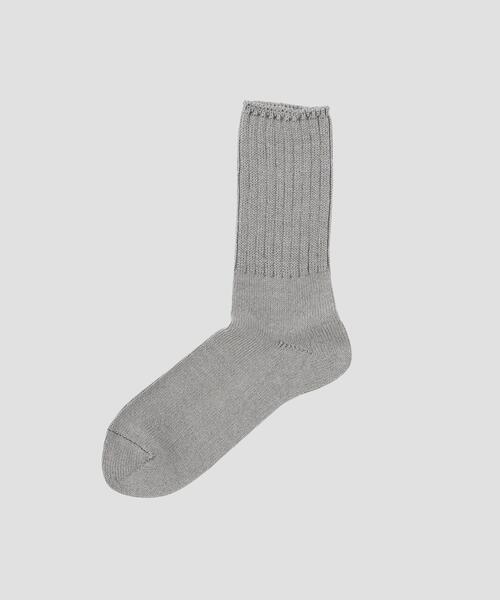 MHL.（エムエイチエル）の「WA-SHI COTTON RIB SOCKS（ソックス/靴下・メンズ・ホワイト/グレー/レッド系その他3・FREE）」の2枚目の写真