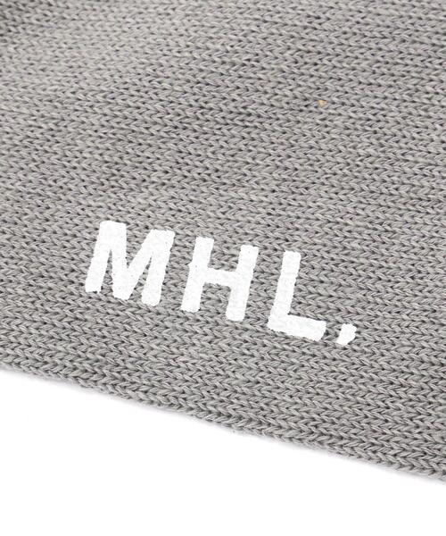 MHL.（エムエイチエル）の「WA-SHI COTTON RIB SOCKS（ソックス/靴下・メンズ・ホワイト/グレー/レッド系その他3・FREE）」の7枚目の写真