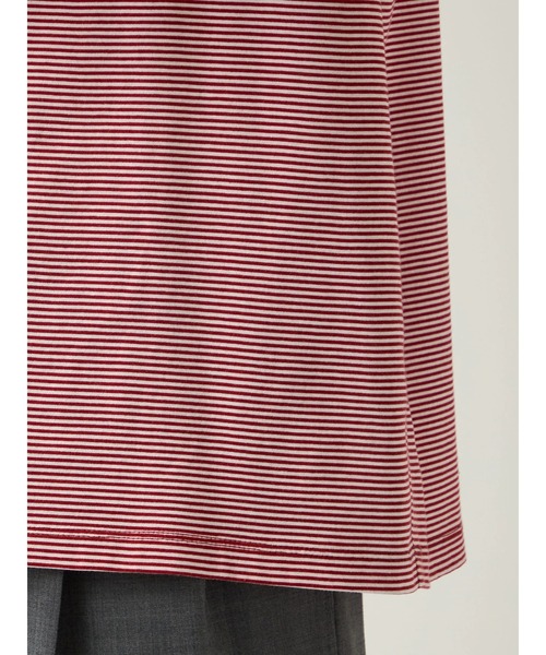 Mc McGREGOR(エムシーマックレガー)の「【Mc McGREGOR】Striped Mock-Neck LS Tee(Tシャツ/カットソー・メンズ・ブラック/レッド・L/M)」の9枚目の写真