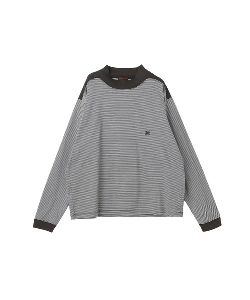 Mc McGREGOR(エムシーマックレガー)の「【Mc McGREGOR】Striped Mock-Neck LS Tee(Tシャツ/カットソー・メンズ・ブラック/レッド・L/M)」の13枚目の写真