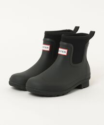 ASBee | HUNTER ハンター WOMENS ORIGINAL NEOPRENE CHELSEA BOOT レディースラバーブーツ レインシューズ(オリジナルネオプレンチェルシーブーツ) WFS2403NRE ブラック(レインシューズ)
