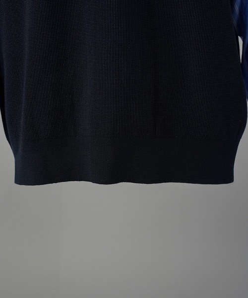 MAISON SPECIAL(メゾンスペシャル)の「《UNISEX》Shirt Docking Prime-Over V-neck Knit Pullover/シャツドッキングプライムオーバーVネックニットプルオーバー【MAISON SPECIAL/メゾンスペシャル】(ニット/セーター・メンズ・ブラウン/ネイビー・0/1/2)」の8枚目の写真