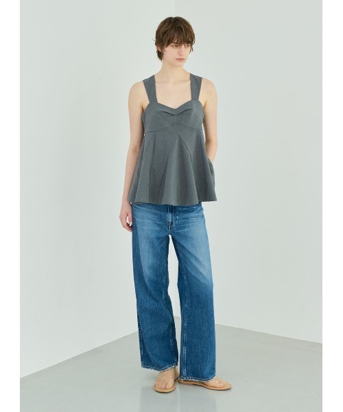 COEL（コエル）の「COEL×upper hights バックベルトワイドデニムパンツ（デニムパンツ・レディース・ブルー・23/24/25）」の8枚目の写真