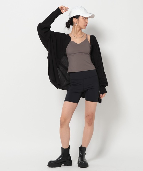 HEREIAM(ヘレイアム)の「【HEREIAM】シアーワッフル2WAYカーディガン(カーディガン/ボレロ・レディース・ブラック/ホワイト・FREE)」の11枚目の写真