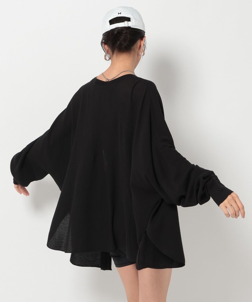 HEREIAM(ヘレイアム)の「【HEREIAM】シアーワッフル2WAYカーディガン(カーディガン/ボレロ・レディース・ブラック/ホワイト・FREE)」の14枚目の写真